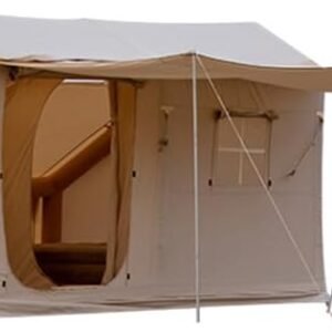 Camping Cabin Inflatable Camping Tent Outdoor Blow Up Tent Suitable for 5-8 People Integrated Air Column Water Repellent Cotton with Vest