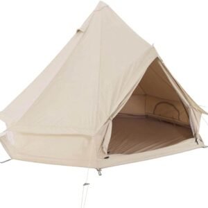 Large Camping Tent Bell Tent with Stove Hole Cotton Canvas Tents Yurt Tent 4 Season Indian Tent for Family Camping Outdoor Hunting (Cotton 5M) (Cotton 5M)