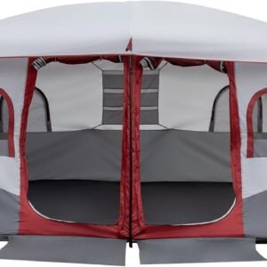 10 Person Tent | Large Multi Room Tent for Family | Included Tent Gear Loft Organizer for Camping Accessories | Portable Cabin Huge Tent with Carry Bag for Outdoor Car Camping，Family Tent
