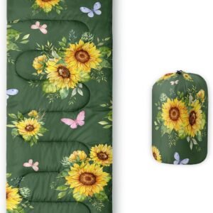 Sleeping Bags for Adults and Kids Camping Sleeping Bags for Girls and Boys Lightweight Waterproof Cold/Warm 3-Season Outdoor Travel with Compression Bags